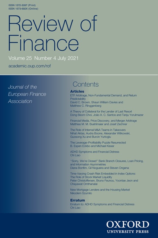 Review of Finance Cover