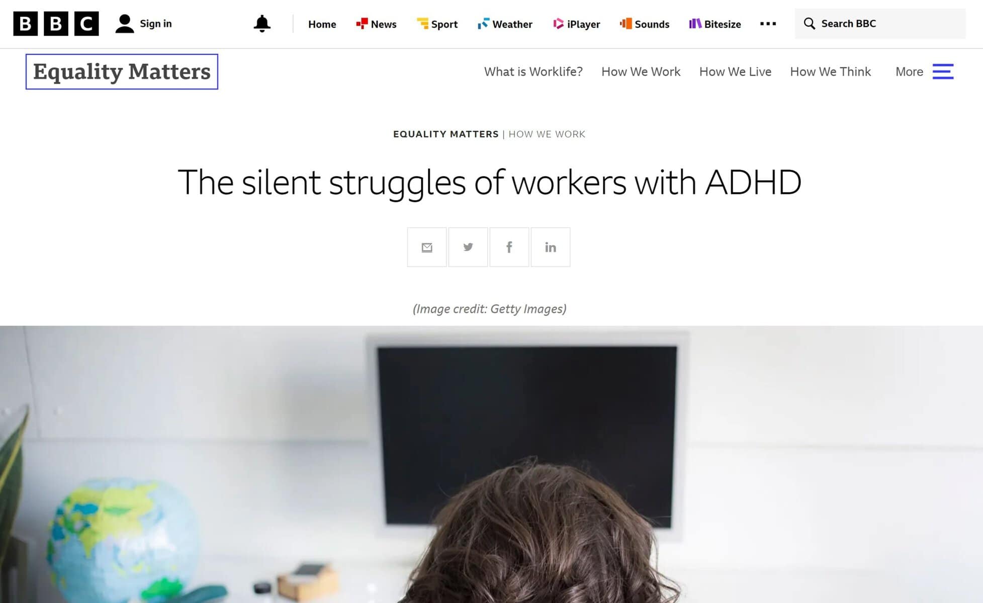 BBC "The silent struggles of workers with ADHD" - ADHD UK