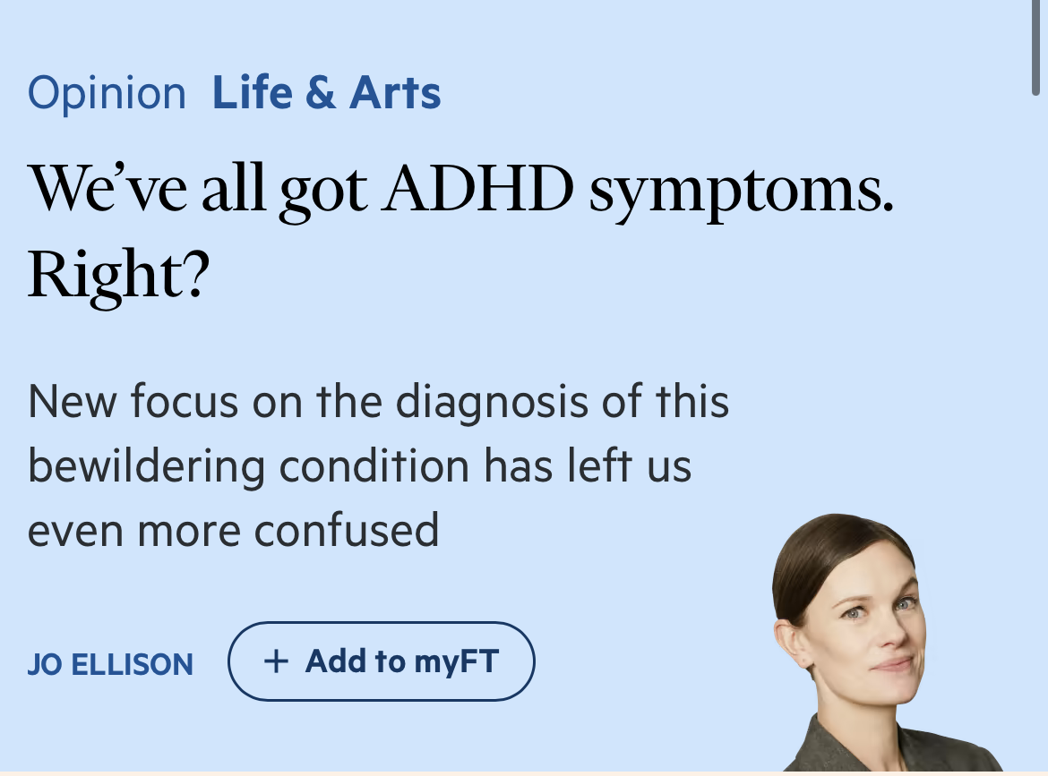 <br />
i News: “ADHD diagnosis: thousands 