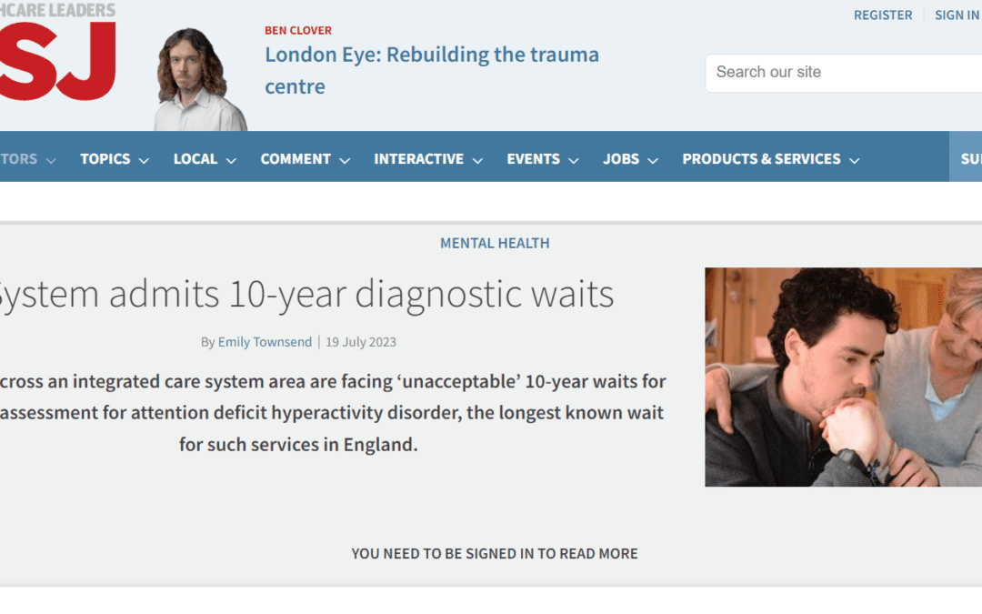 HSJ: “System admits 10-year diagnostic waits”