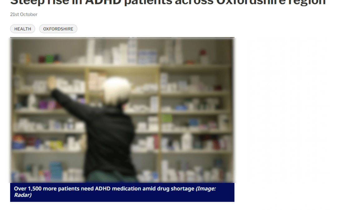 Oxford Mail: Steep rise in ADHD patients across Oxfordshire region