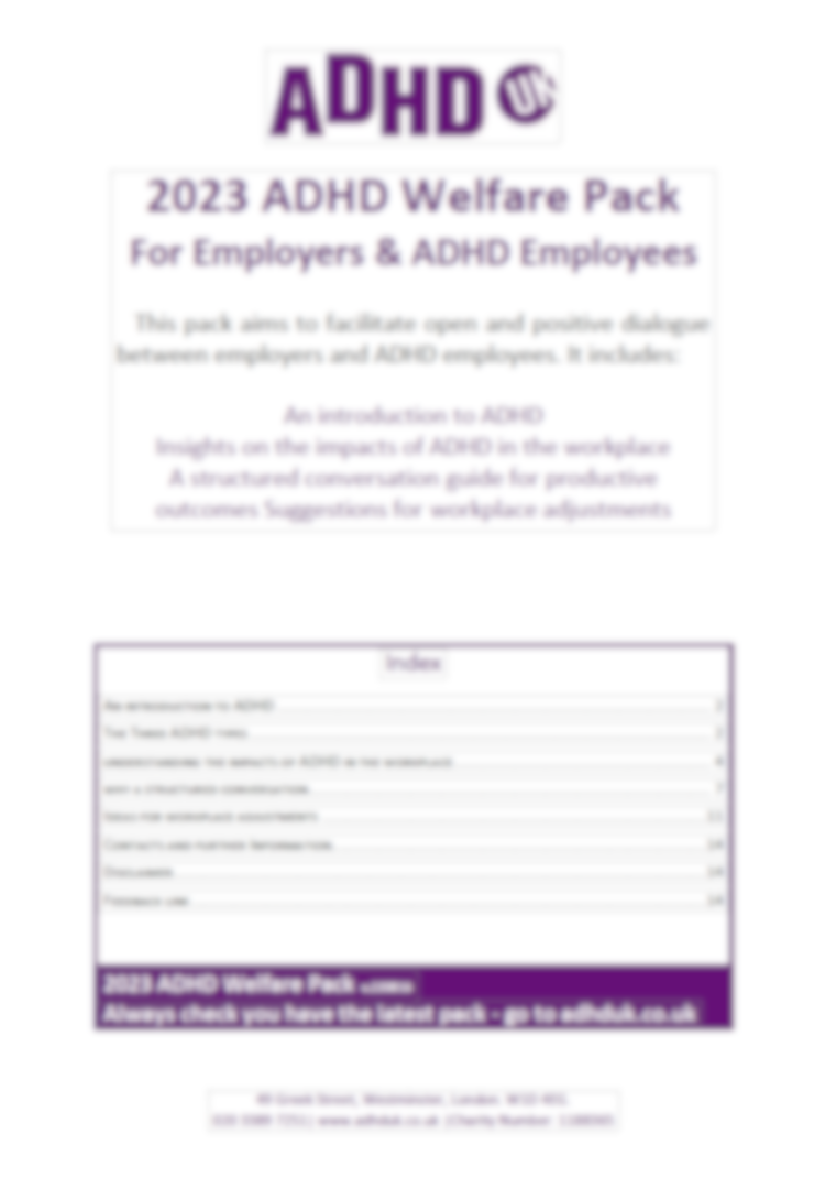 2023 welfare pack