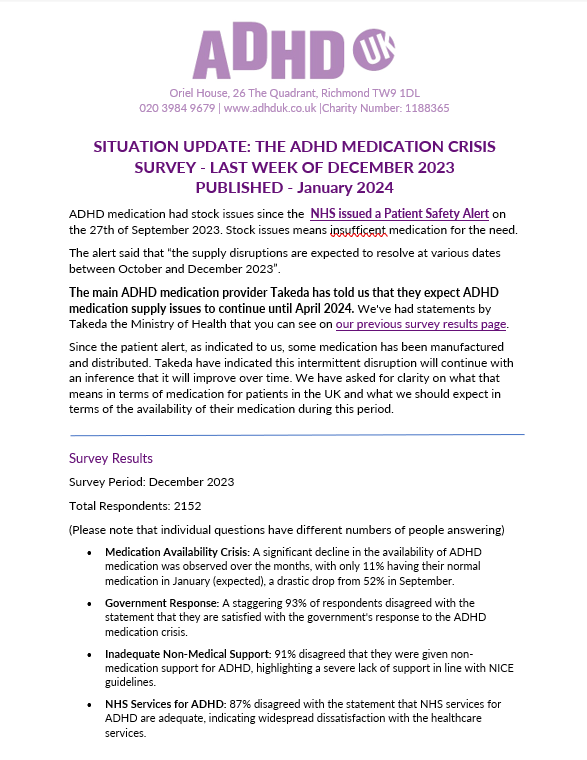 2023.11.28 Medication Crisis Front Cover