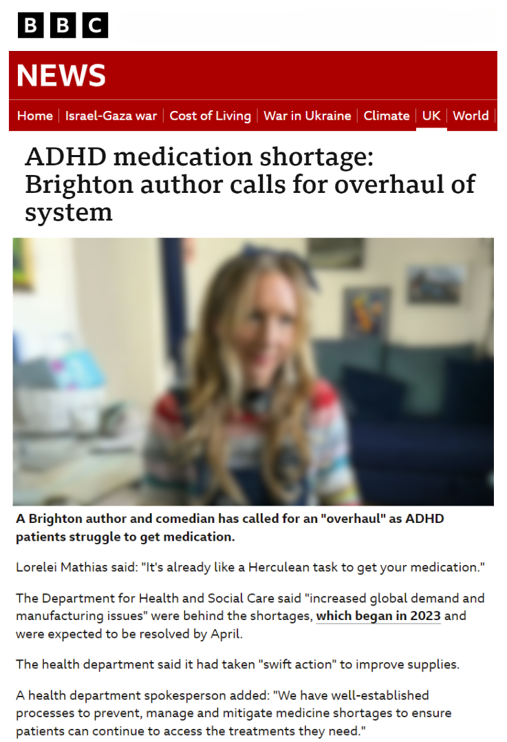 Doctors in England told not to start new patients on ADHD drugs due to shortage