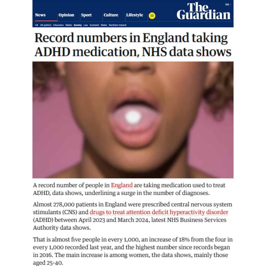 Doctors in England told not to start new patients on ADHD drugs due to shortage