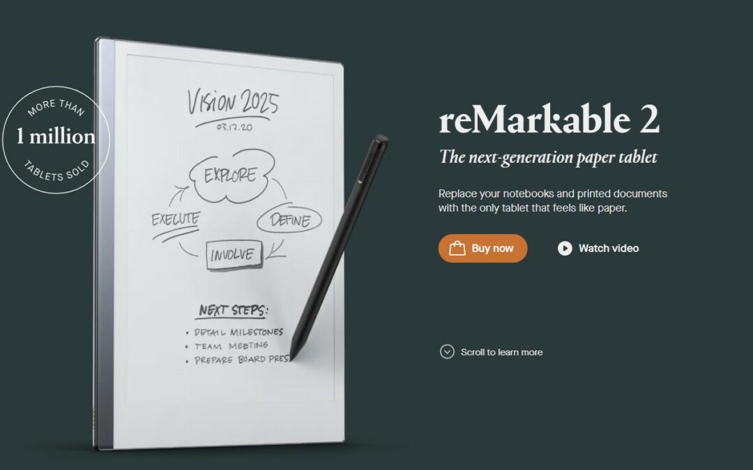 Remarkable 2 – E-Paper Notepad