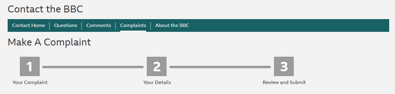 BBC Make a complaint