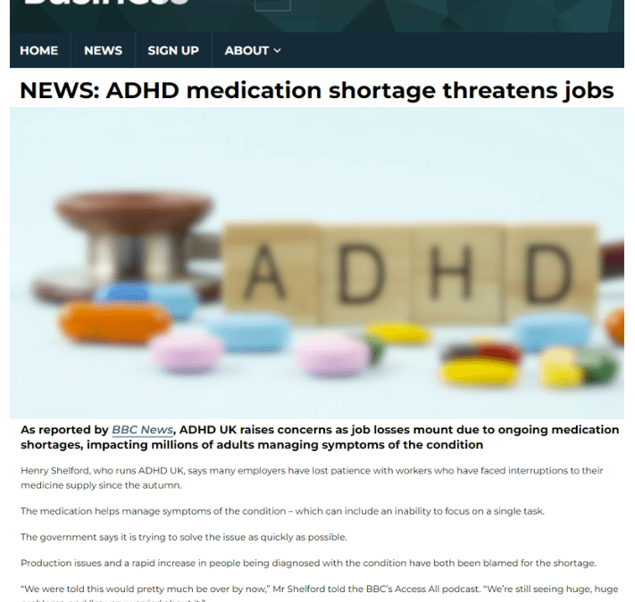 Practice Business News: ADHD medication shortage threatens jobs