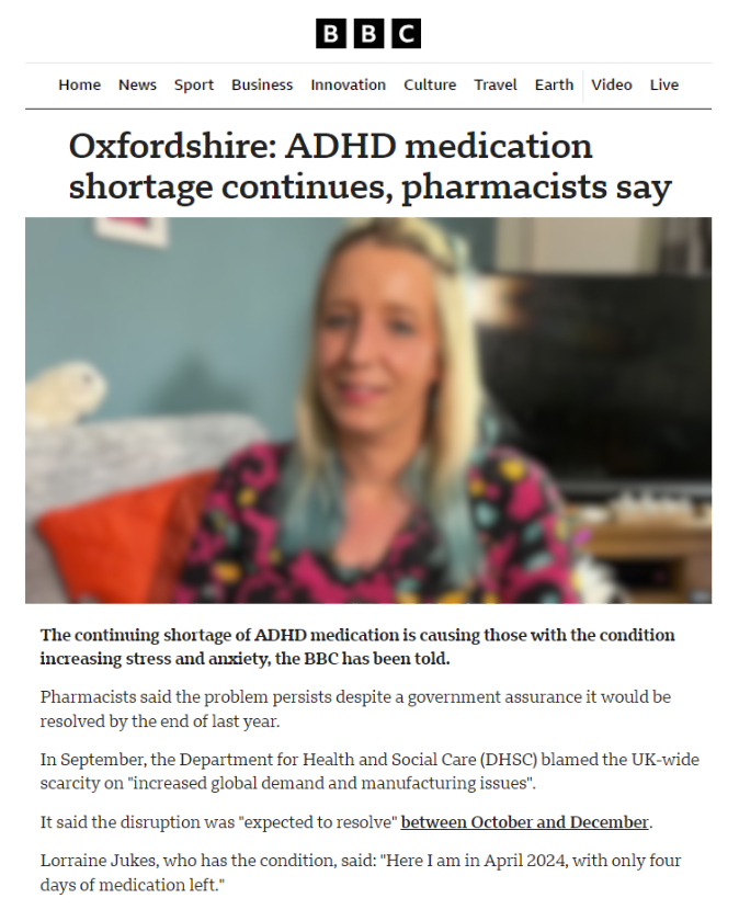 Doctors in England told not to start new patients on ADHD drugs due to shortage